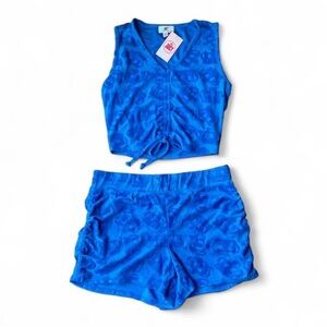 Juicy Couture Vibrant Blue Cropped Set